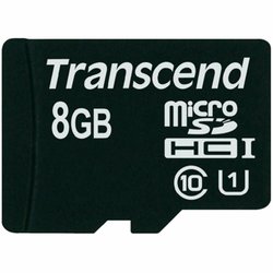 Карта памяти Transcend 8Gb microSDHC class 10 (TS8GUSDCU1)