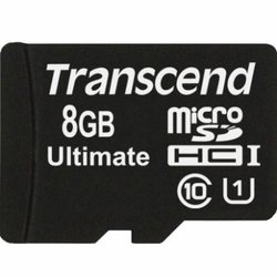 Карта памяти Transcend 8Gb microSDHC Class 10 UHS-I Ultimate 600x (TS8GUSDHC10U1) ― 