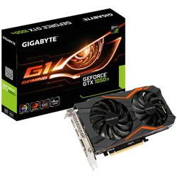 Видеокарта GIGABYTE GeForce GTX1050 Ti 4096Mb G1 GAMING (GV-N105TG1 GAMING-4GD) ― 