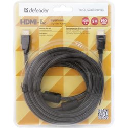 Кабель мультимедийный HDMI to HDMI 5m HDMI-17PRO v1.4 Defender (87353) Defender (87460)
