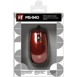 Мышка Defender Optimum MS-940 USB red (52941)
