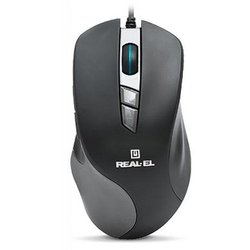 Мышка REAL-EL RM-780 Gaming RGB, black-grey