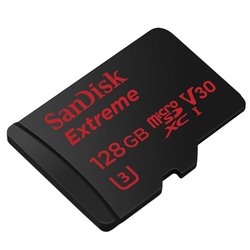 Карта памяти SANDISK 128GB microSD class 10 A1 V30 UHS-I U3 Extreme Action (SDSQXAF-128G-GN6AA)