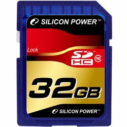 Карта памяти 32Gb SDHC class 10 Silicon Power (SP032GBSDH010V10) ― 