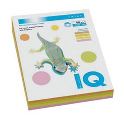 Бумага А4 IQ color, neon SET 4х50 sheets Mondi (A4.80.IQ.RB04.200)