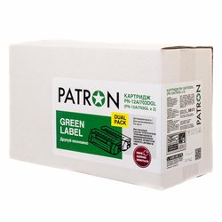 Картридж PATRON HP LJ Q2612A/CANON 703 GREEN Label (DUAL PACK) (PN-12A/703DGL)