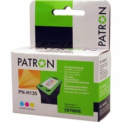 Картридж PATRON для HP PN-H135 (C8766HE) (CI-HP-C8766HE-C-PN)