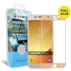 Стекло защитное MakeFuture для Samsung J5 2017 (J530) Gold Full Cover Full Glue (MGFCFG-SJ530G)