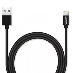Дата кабель USB 2.0 – Lightning 1.0m Black ADATA (AMFIPL-100CM-CBK) ― 