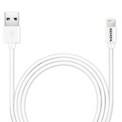 Дата кабель USB 2.0 – Lightning 1.0m White ADATA (AMFIPL-100CM-CWH) ― 