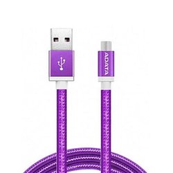 Дата кабель USB 2.0 – Micro USB 1.0m Purple ADATA (AMUCAL-100CMK-CPU) ― 