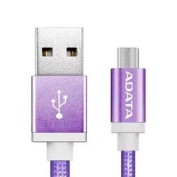 Дата кабель USB 2.0 – Micro USB 1.0m Purple ADATA (AMUCAL-100CMK-CPU)