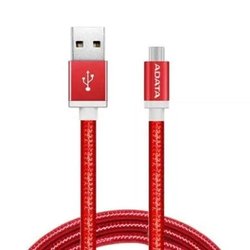 Дата кабель USB 2.0 – Micro USB 1.0m Red ADATA (AMUCAL-100CMK-CRD) ― 