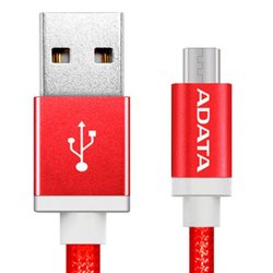 Дата кабель USB 2.0 – Micro USB 1.0m Red ADATA (AMUCAL-100CMK-CRD)