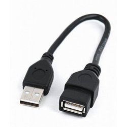 Дата кабель USB 2.0 AM/AF 0.15m Cablexpert (CCP-USB2-AMAF-0.15M) ― 