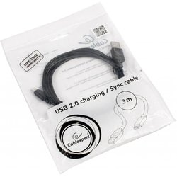 Дата кабель USB 2.0 AM to Micro 5P 3.0m Cablexpert (CCP-mUSB2-AMBM-10)