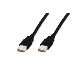 Дата кабель USB 2.0 AM/AM 1.8m DIGITUS (AK-300100-018-S) ― 