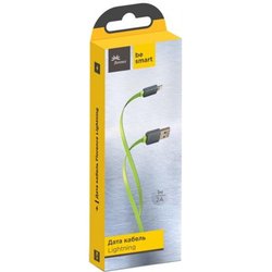 Дата кабель USB 2.0 AM to Lightning 1.0m Color Lime green Florence (FDC-L1-2L)