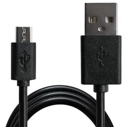 Дата кабель USB 2.0 AM to Micro 5P 1.5m Cu, 2.1A, Black Grand-X (PM015BS)