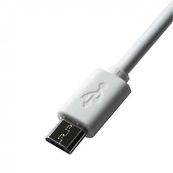 Дата кабель USB 2.0 AM to Micro 5P 1.5m White Grand-X (PM015WS)