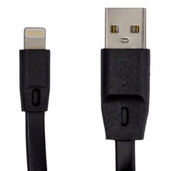 Дата кабель USB 2.0 AM to Lightning 1.0m DC-IP-102TF black Greenwave (R0014161) ― 