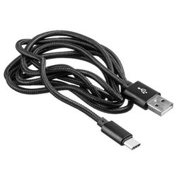 Дата кабель USB 2.0 AM to Type-C 1.5m DC-TC-152NR black Greenwave (R0015190)