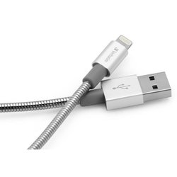 Дата кабель USB 2.0 AM to Lightning 1.0m silver Verbatim (48859)