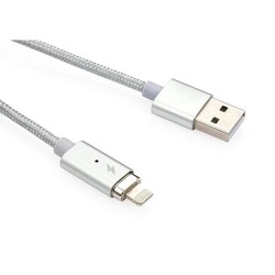 Дата кабель USB 2.0 AM to Lightning 1.0m Vinga (Magnetic Lightning) ― 