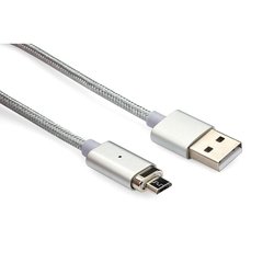 Дата кабель USB 2.0 AM to Micro 5P 1.0m Vinga (Magnetic microUSB) ― 