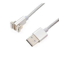 Дата кабель USB 2.0 AM to Micro 5P+Lightning 1.0m Vinga (Magnetic 2in1)