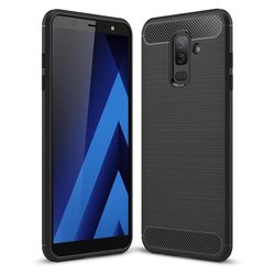 Чехол для моб. телефона Laudtec для Samsung A6 Plus 2018/A605 Carbon Fiber (Black) (LT-A605F) ― 
