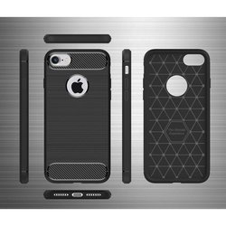 Чехол для моб. телефона для Apple iPhone 7 Carbon Fiber (Black) Laudtec (LT-AI7B)