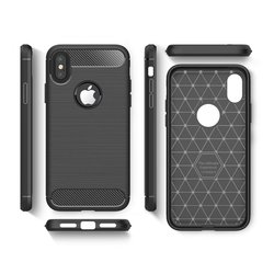 Чехол для моб. телефона для Apple iPhone X Carbon Fiber (Black) Laudtec (LT-AIXB)