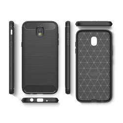 Чехол для моб. телефона для SAMSUNG Galaxy J3 2017 Carbon Fiber (Black) Laudtec (LT-J32017B)