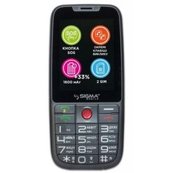 Мобильный телефон Sigma Comfort 50 Elegance 3 (1600 mAh) Grey (4827798233726)