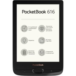 Электронная книга PocketBook 616 Basic Lux2, Obsidian Black (PB616-H-CIS) ― 