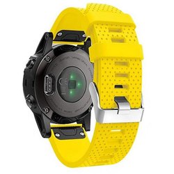 Смарт-часы Garmin Fenix 5s Sapphire Black with Yellow Silicon (010-01685-37)