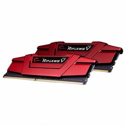 Модуль памяти для компьютера DDR4 16GB (2x8GB) 3000 MHz RipjawsV Red G.Skill (F4-3000C16D-16GVRB)