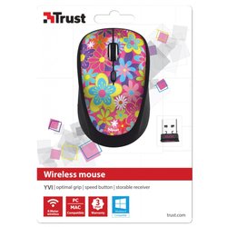 Мышка Trust Yvi Wireless Mouse flower power (20250)