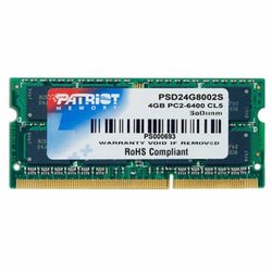 Модуль памяти для ноутбука SoDIMM DDR2 4GB 800 MHz Patriot (PSD24G8002S)
