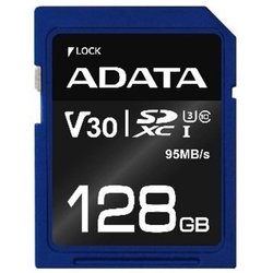 Карта памяти ADATA 128GB SDXC class 10 UHS-I U3 V30 (ASDX128GUI3V30S-R) ― 