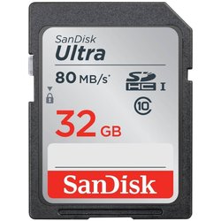 Карта памяти SANDISK 32GB SDHC class 10 UHS-I Ultra (SDSDUNC-032G-GN6IN) ― 