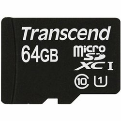 Карта памяти Transcend 64Gb microSDXC Class10 UHS-I (TS64GUSDU1)