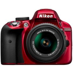 Цифровой фотоаппарат Nikon D3300 + 18-55mm VR II Red KIT (VBA391K001) ― 