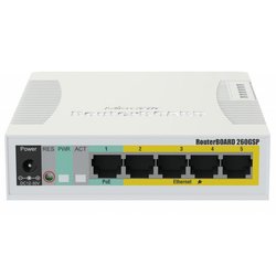 Коммутатор сетевой Mikrotik RB260GSP (CSS106-1G-4P-1S) ― 