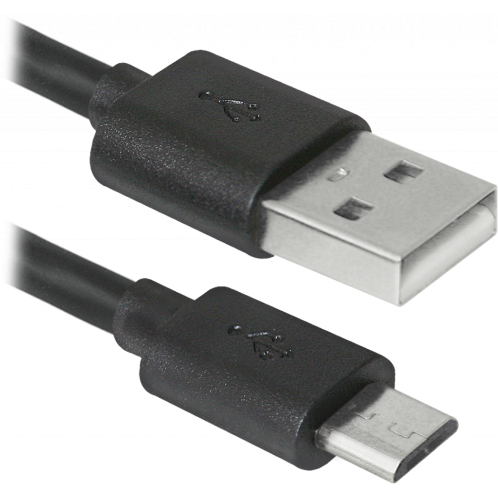 Дата кабель USB08-10BH USB - Micro USB, black, 3m Defender (87469) ― 