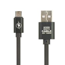 Дата кабель USB 2.0 AM to Micro 5P Fast Speed Series 3.1A Black Gelius (56751)