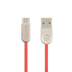 Дата кабель USB 2.0 AM to Type-C Pro Nylon Lay 2A Red Gelius (63258)