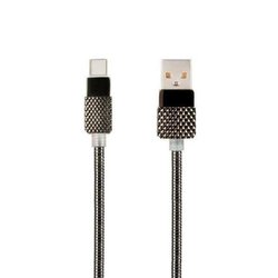 Дата кабель USB 2.0 AM to Type-C Pro Royal 2A Black Gelius (65124)