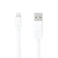 Дата кабель USB 2.0 AM to Lightning Flat Speed C-015 White Optima (55207)